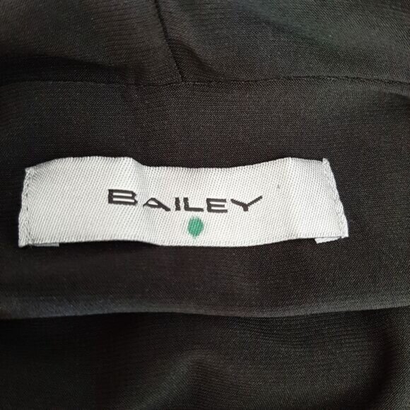 BAILEY Crewneck Stretch Tank Top Font Ruched Panel Black Sz 2X - Picture 9 of 11